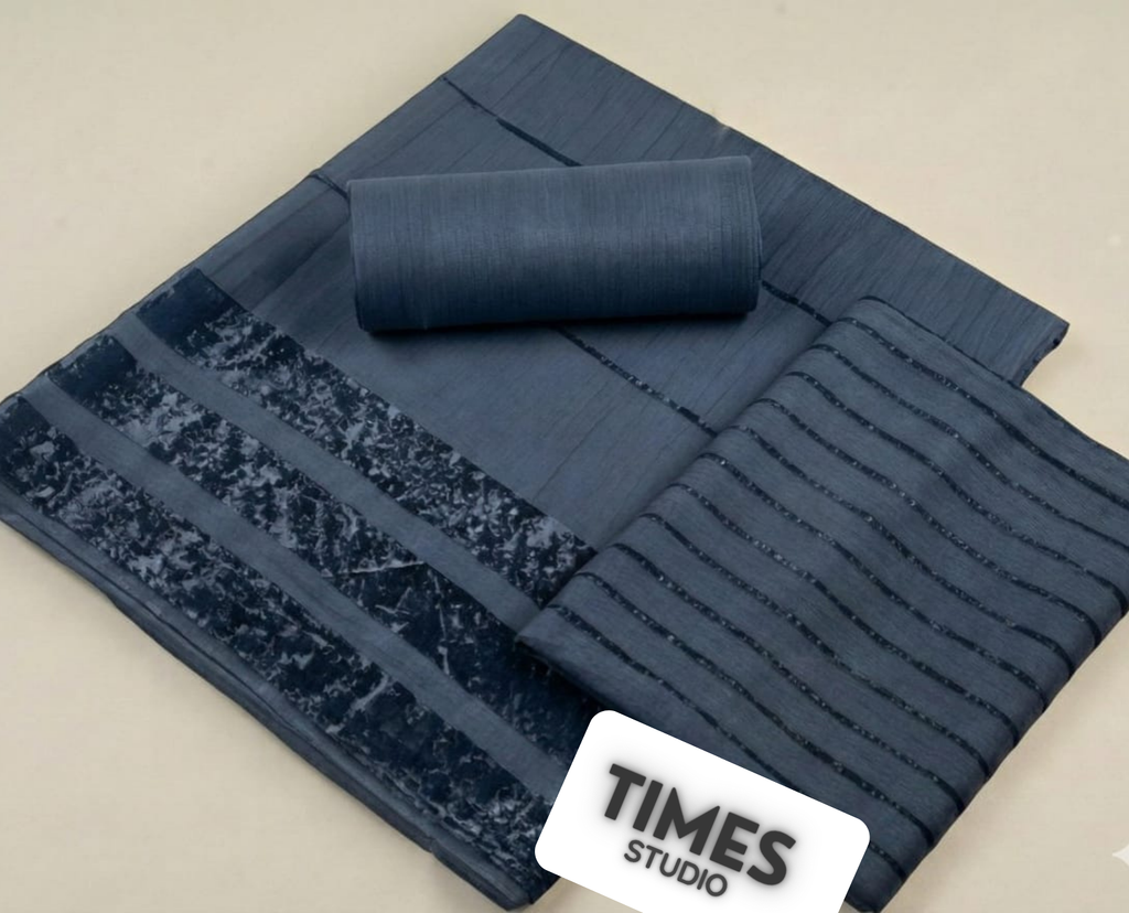 Alpine Marina Velvet 3pc (Metallic Grey)
