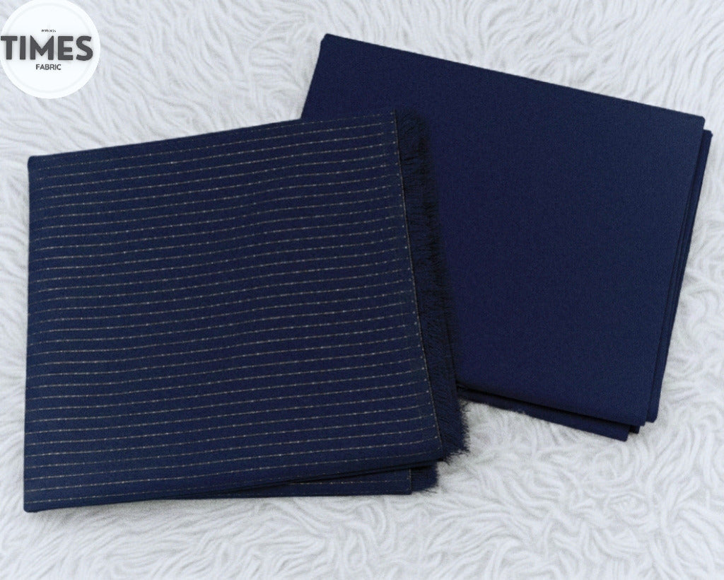 Zari Weave Lawn (Navy Shiny)